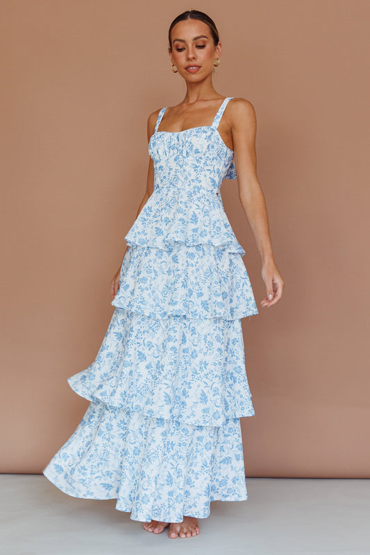 Sukienka maxi Naples w kwiaty