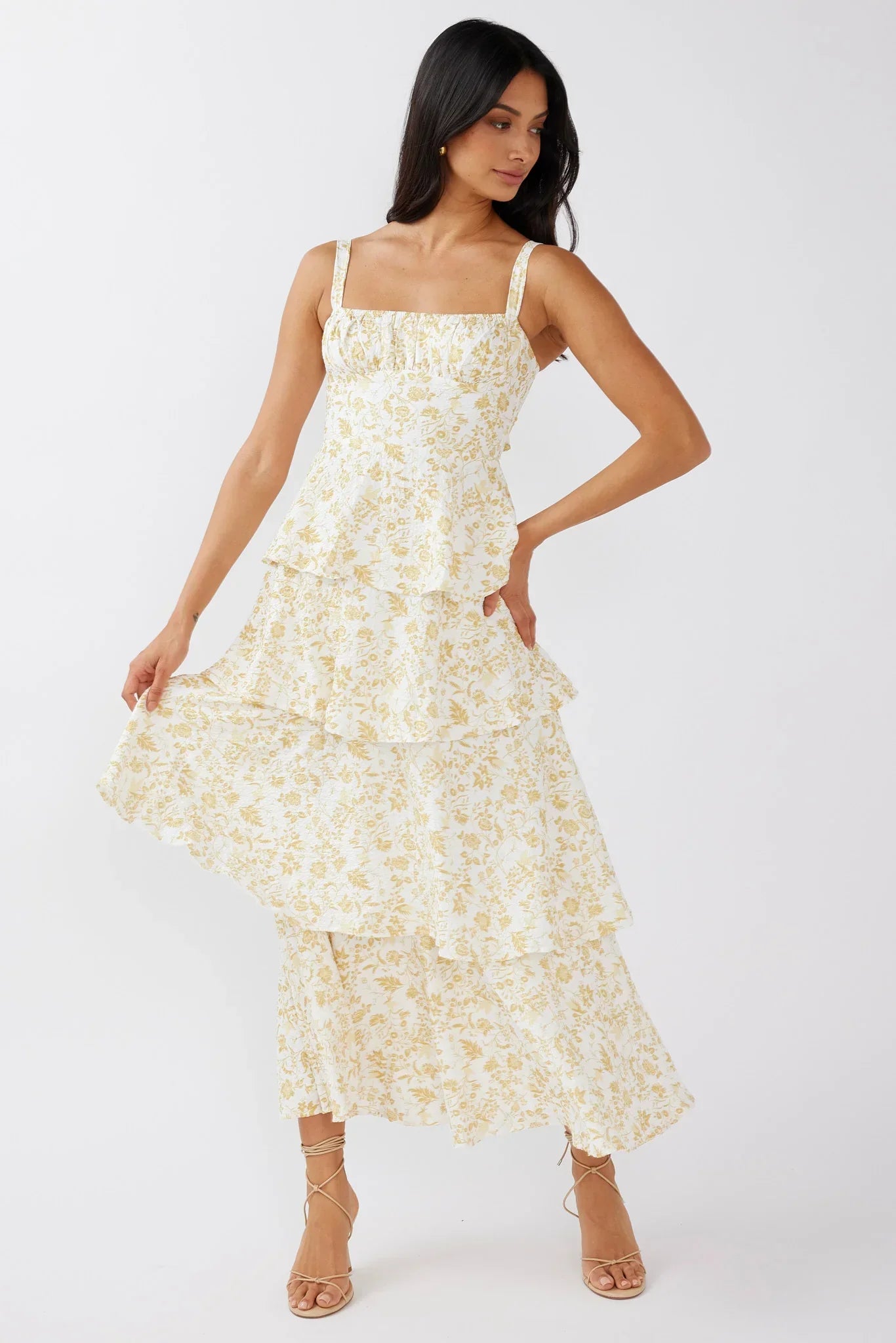 Sukienka maxi Naples w kwiaty