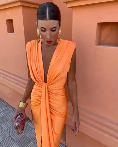 Aneta – Elegancka sukienka z plisami