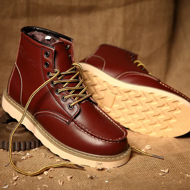 Sybren | Skórzane buty w stylu vintage