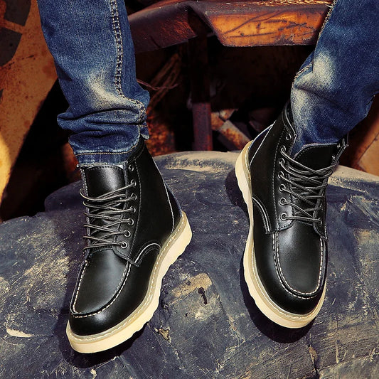 Sybren | Skórzane buty w stylu vintage