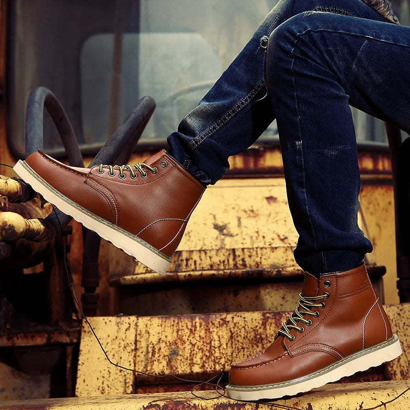 Sybren | Skórzane buty w stylu vintage