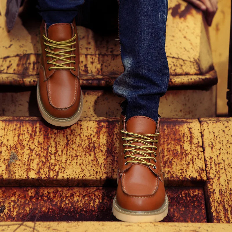 Sybren | Skórzane buty w stylu vintage