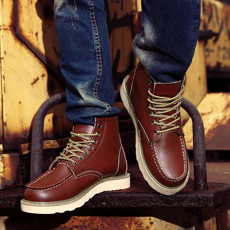 Sybren | Skórzane buty w stylu vintage