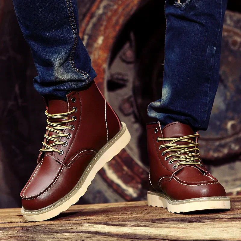 Sybren | Skórzane buty w stylu vintage