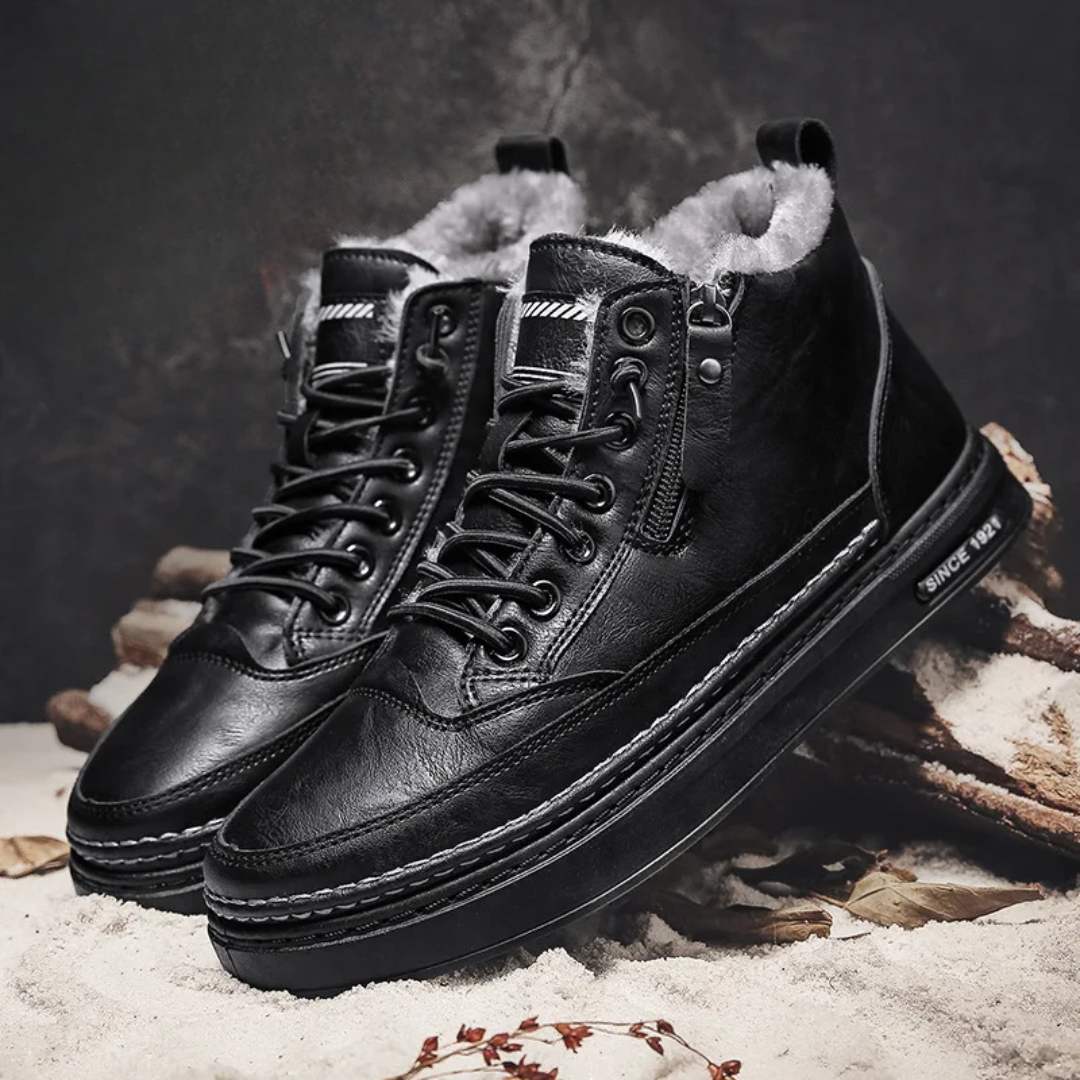 Bryson™ | Skórzane buty zimowe