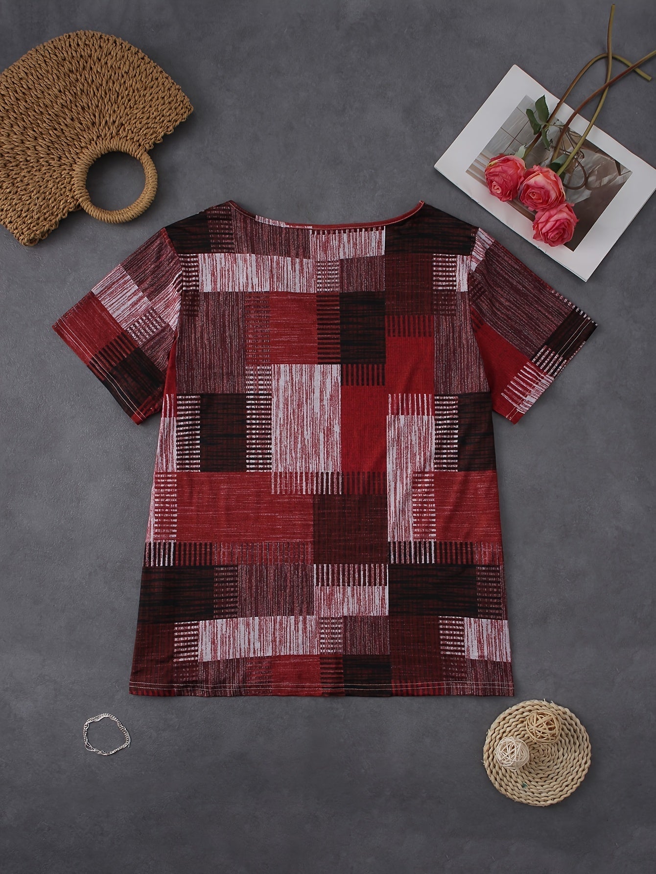 Danuta – Plus Size Top Patchworkowy