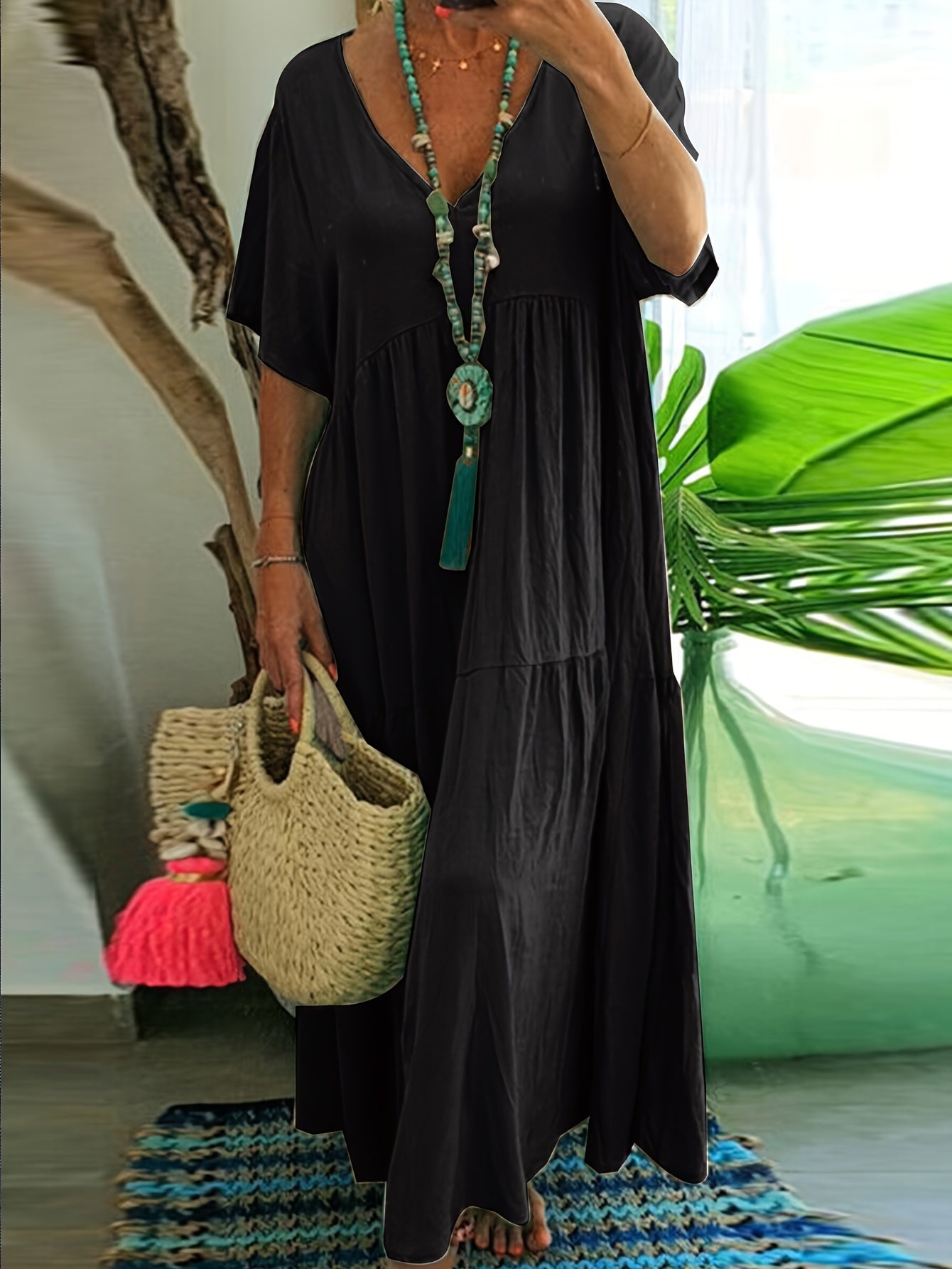 Rozkloszowana tunika plus size - Jolanta