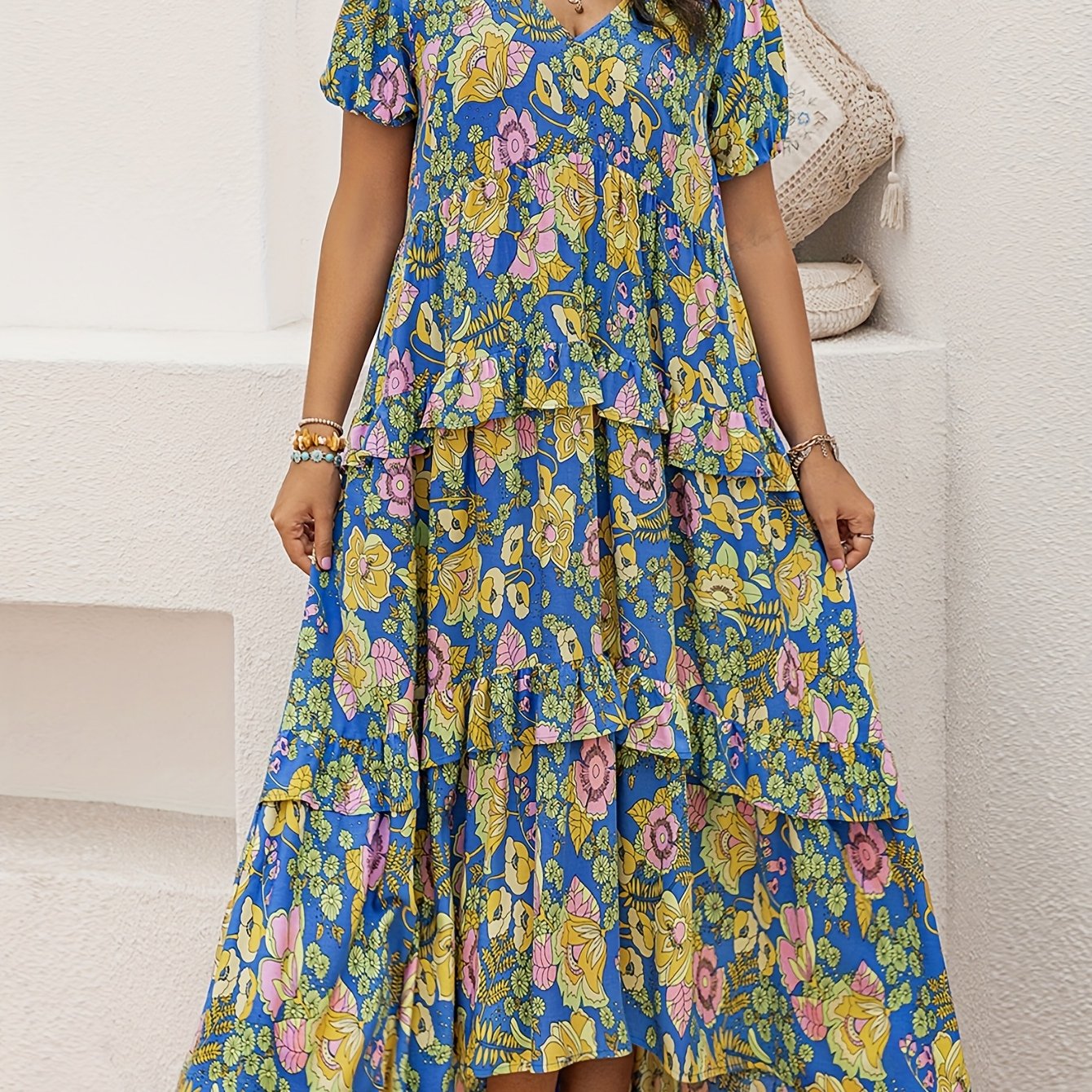 Sabina – Sukienka Boho Z Plisami