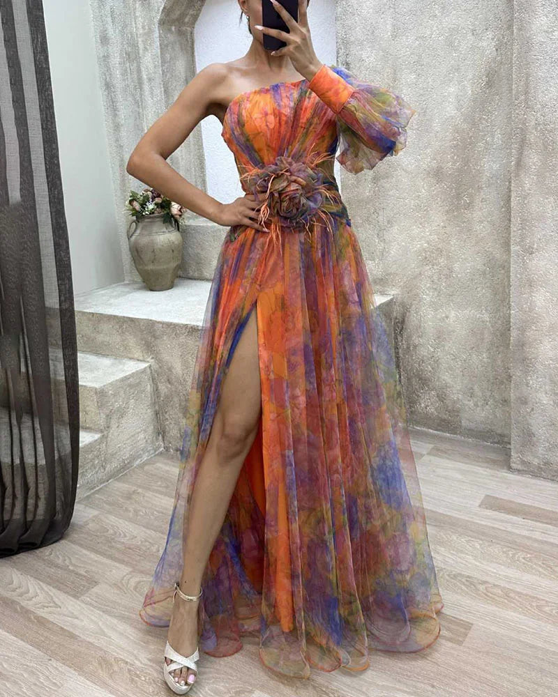 Kehlani | Elegancka sukienka maxi