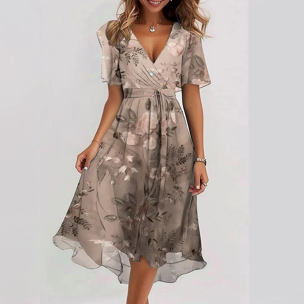 Barbara™ | Elegancka sukienka z krótkim rękawem