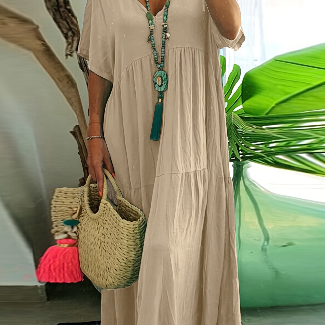 Rozkloszowana tunika plus size - Jolanta