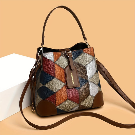 Renata - Torba Wiaderko Patchwork