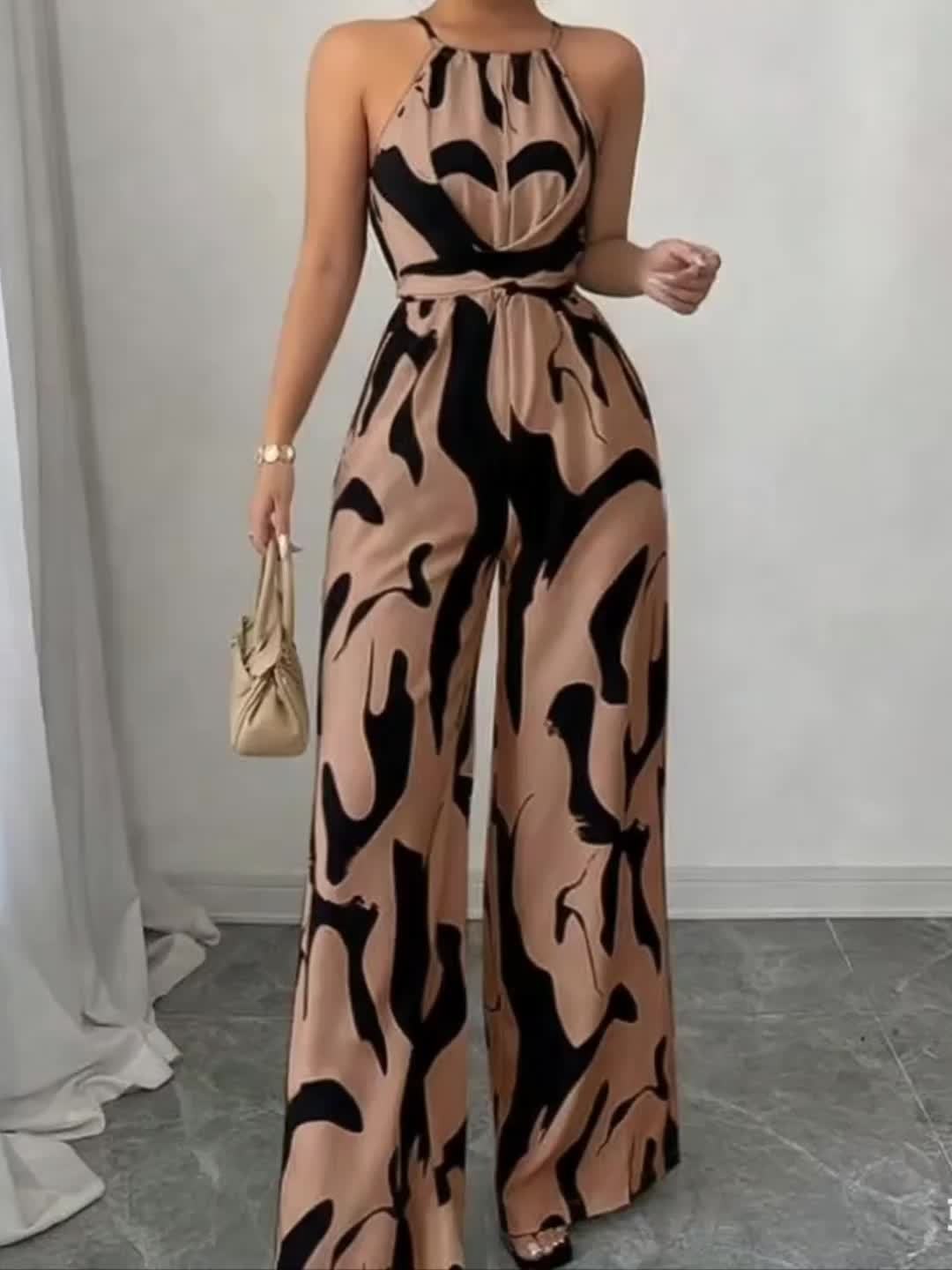 Celina - Kombinezon Płomienny Plus Size