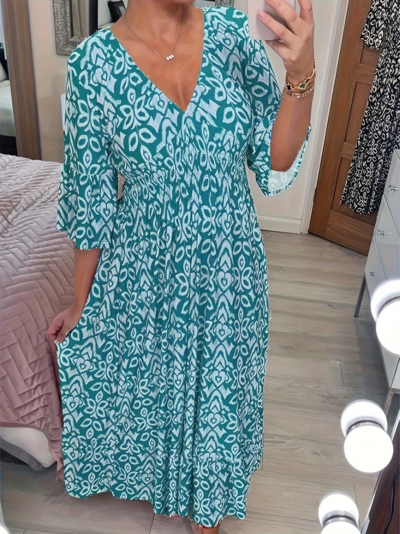 Stefania – Sukienka Z Dekoltem W Serek