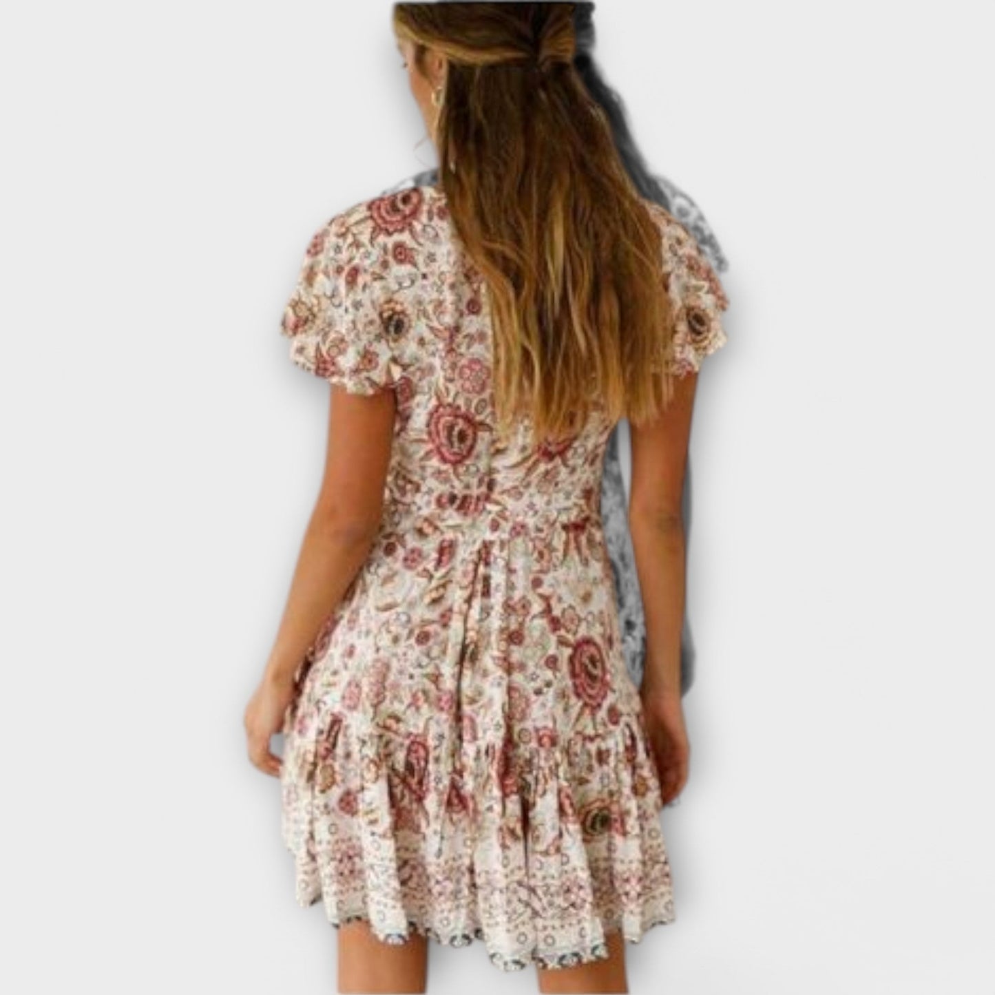 Amina - krótka sukienka boho