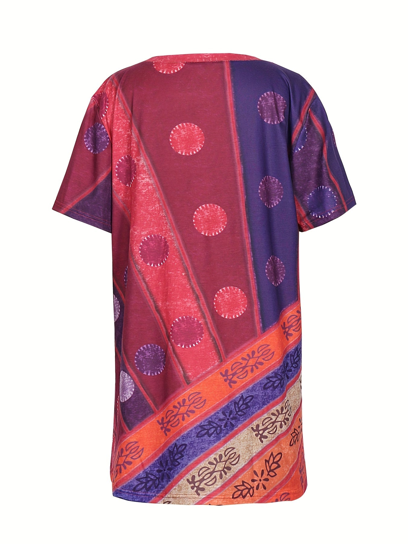 Helena – Plus Size Boho Top Z Kwiatami