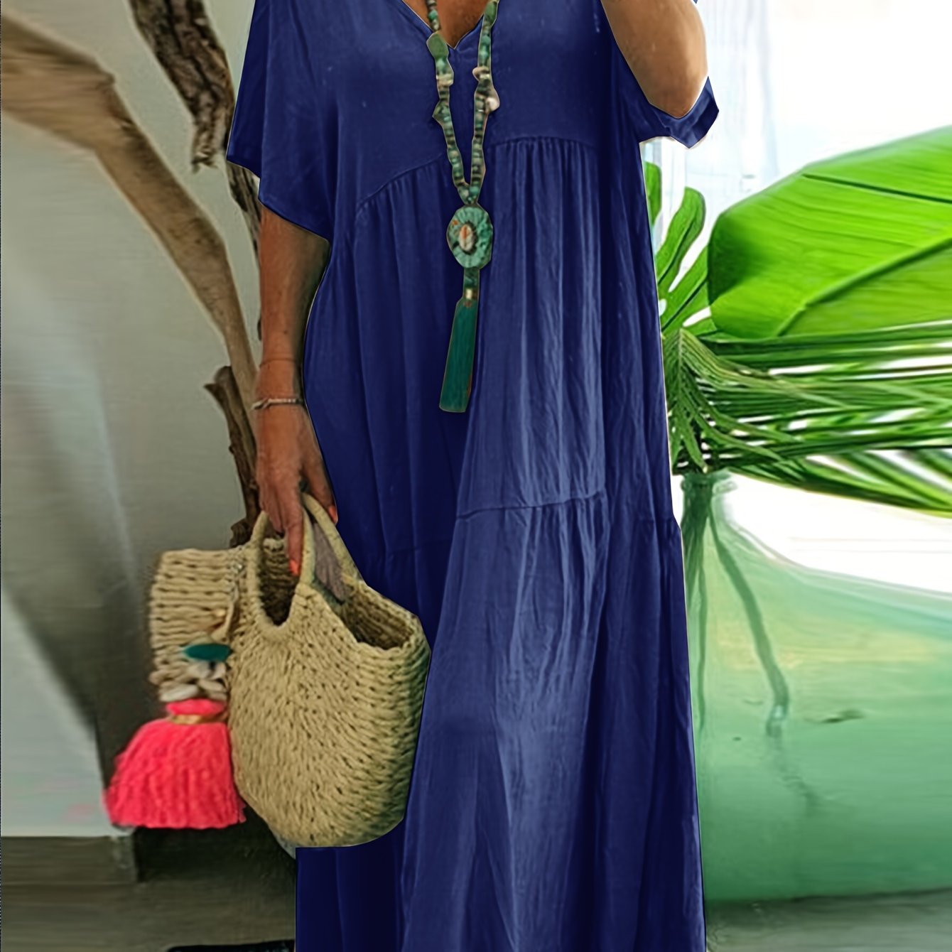 Rozkloszowana tunika plus size - Jolanta