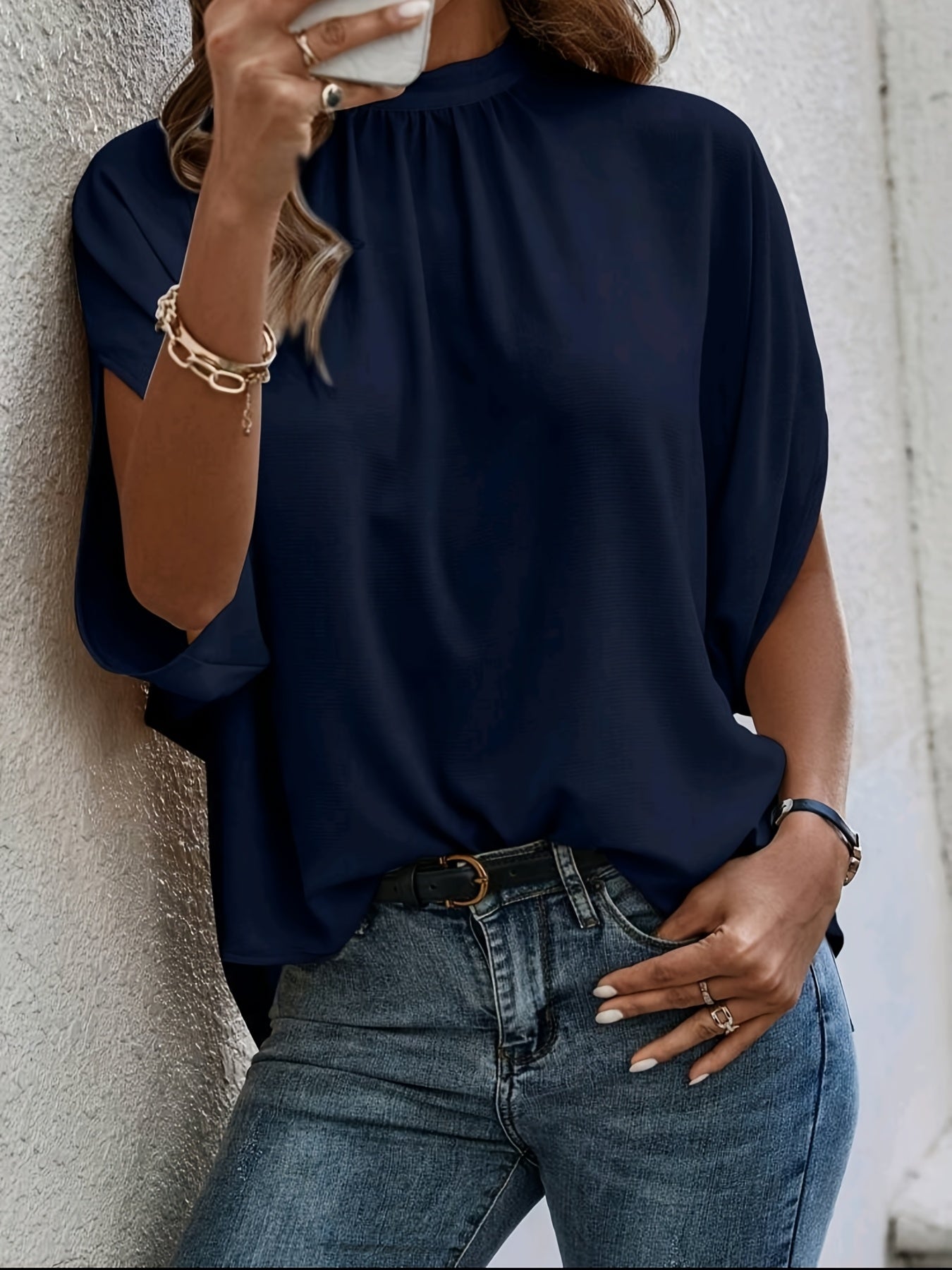Danuta – Bluzka Z Rękawami Batwing