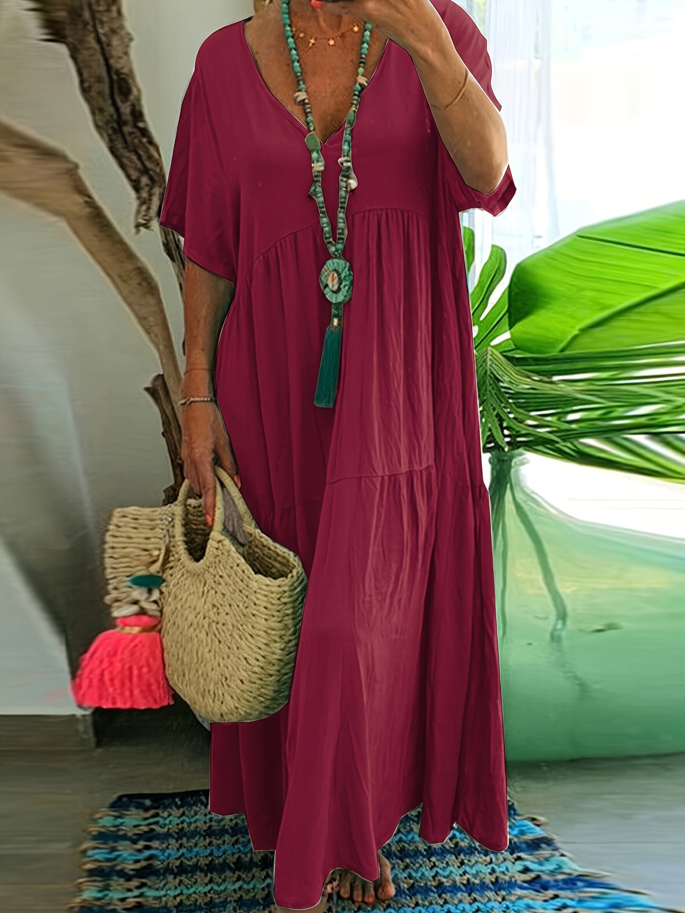 Rozkloszowana tunika plus size - Jolanta