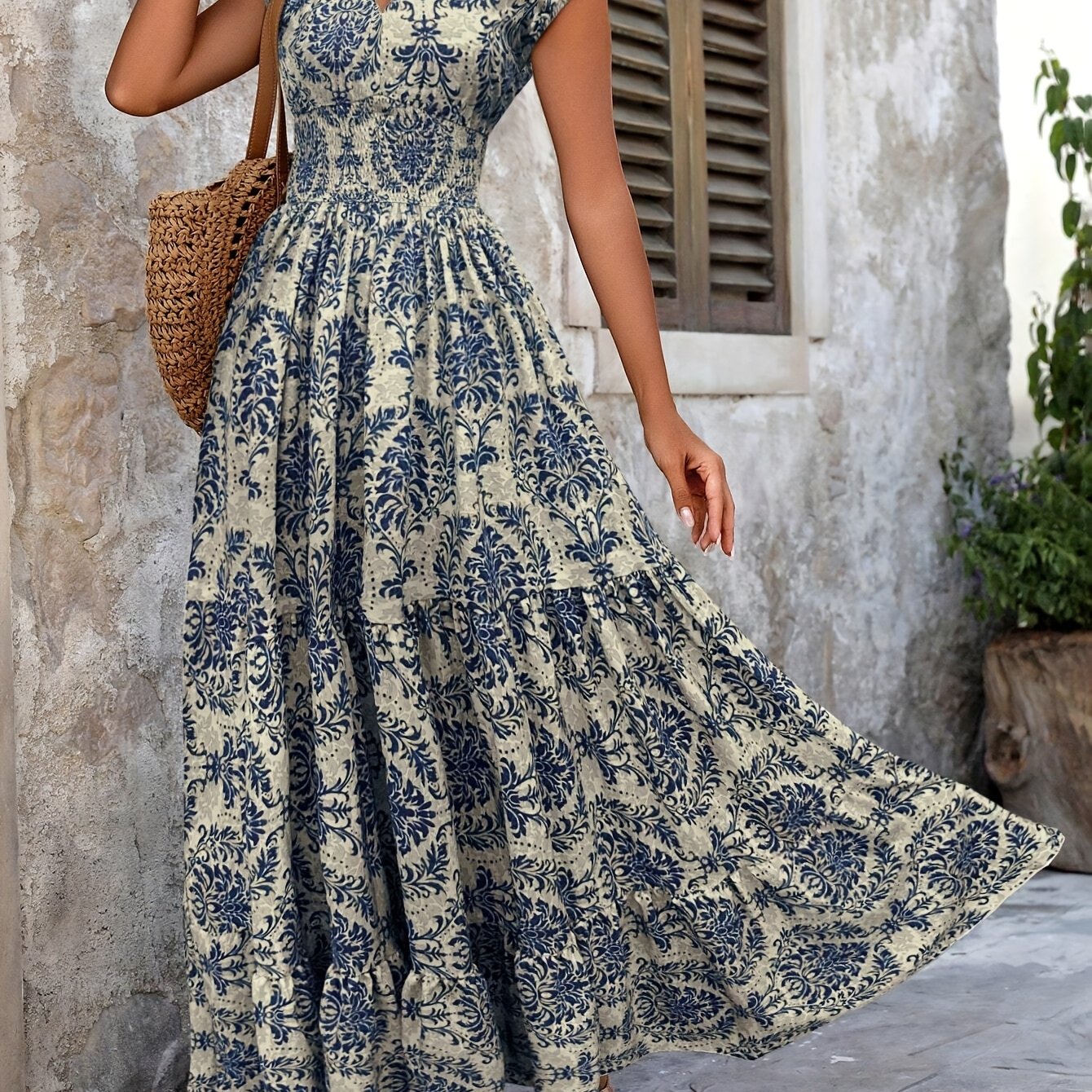 Natalia / Kwiatowa Sukienka Maxi