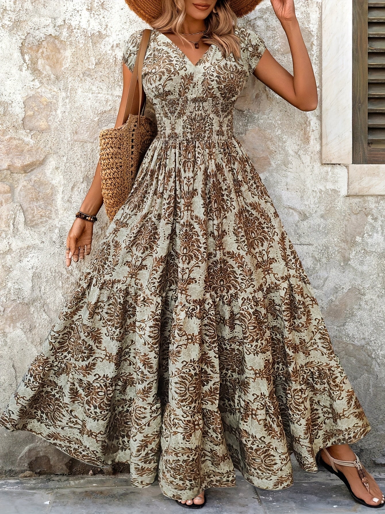 Natalia / Kwiatowa Sukienka Maxi