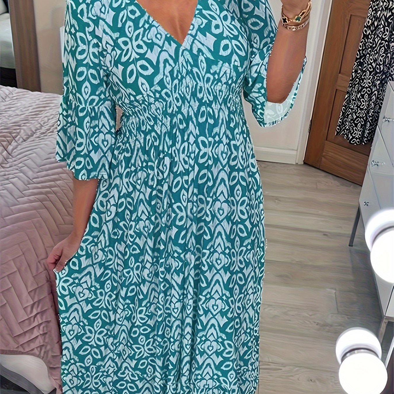 Stefania – Sukienka Z Dekoltem W Serek