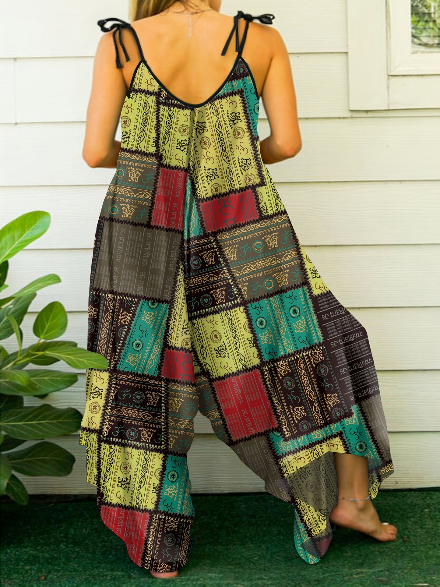 Zofia - Kombinezon Tie-Dye Geometryczny