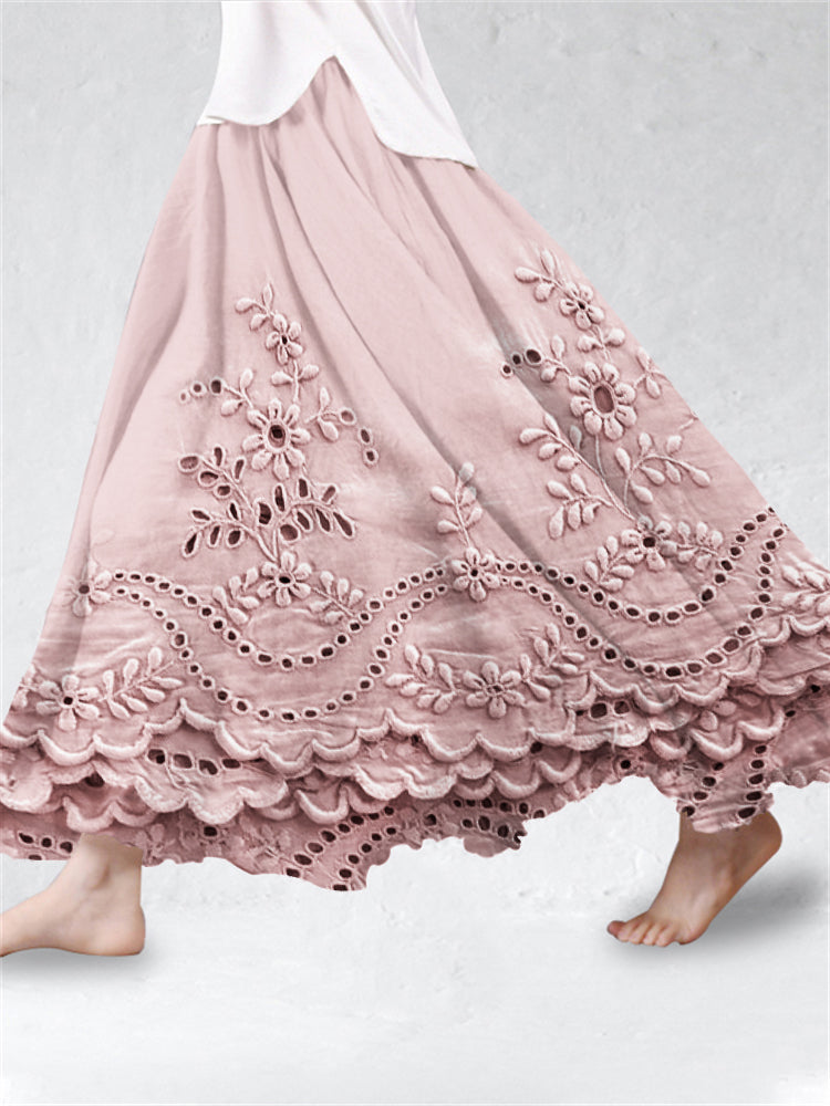 WALTERA – boho spódnica maxi z nadrukiem