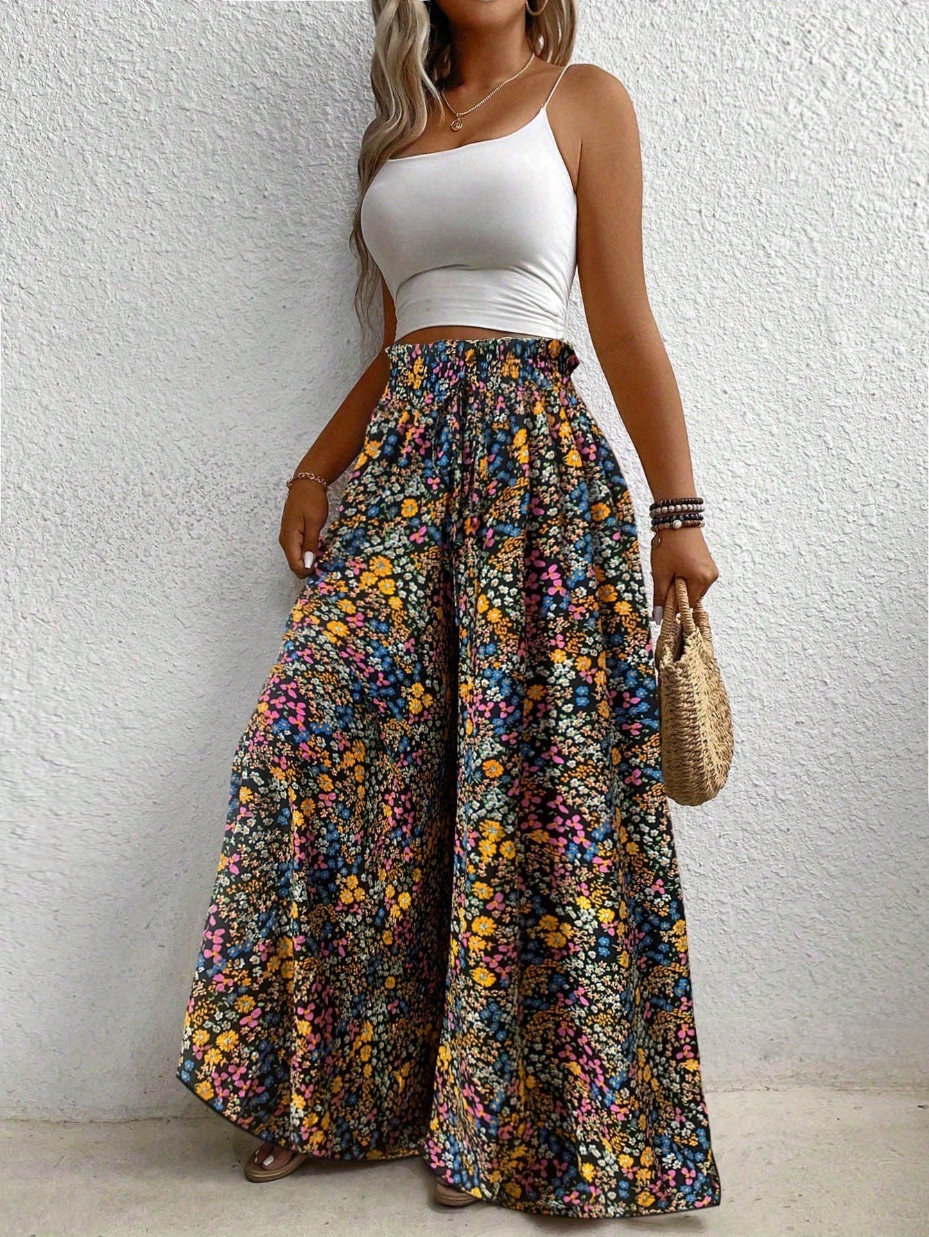 Kwiatina – Wyszczuplające Kwiatowe Spodnie