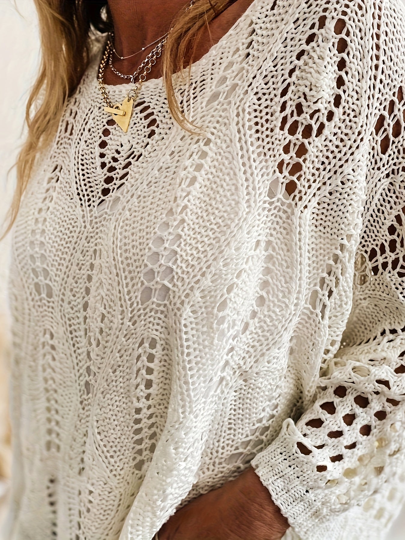 Klaudia – Ażurowy Top Plus Size