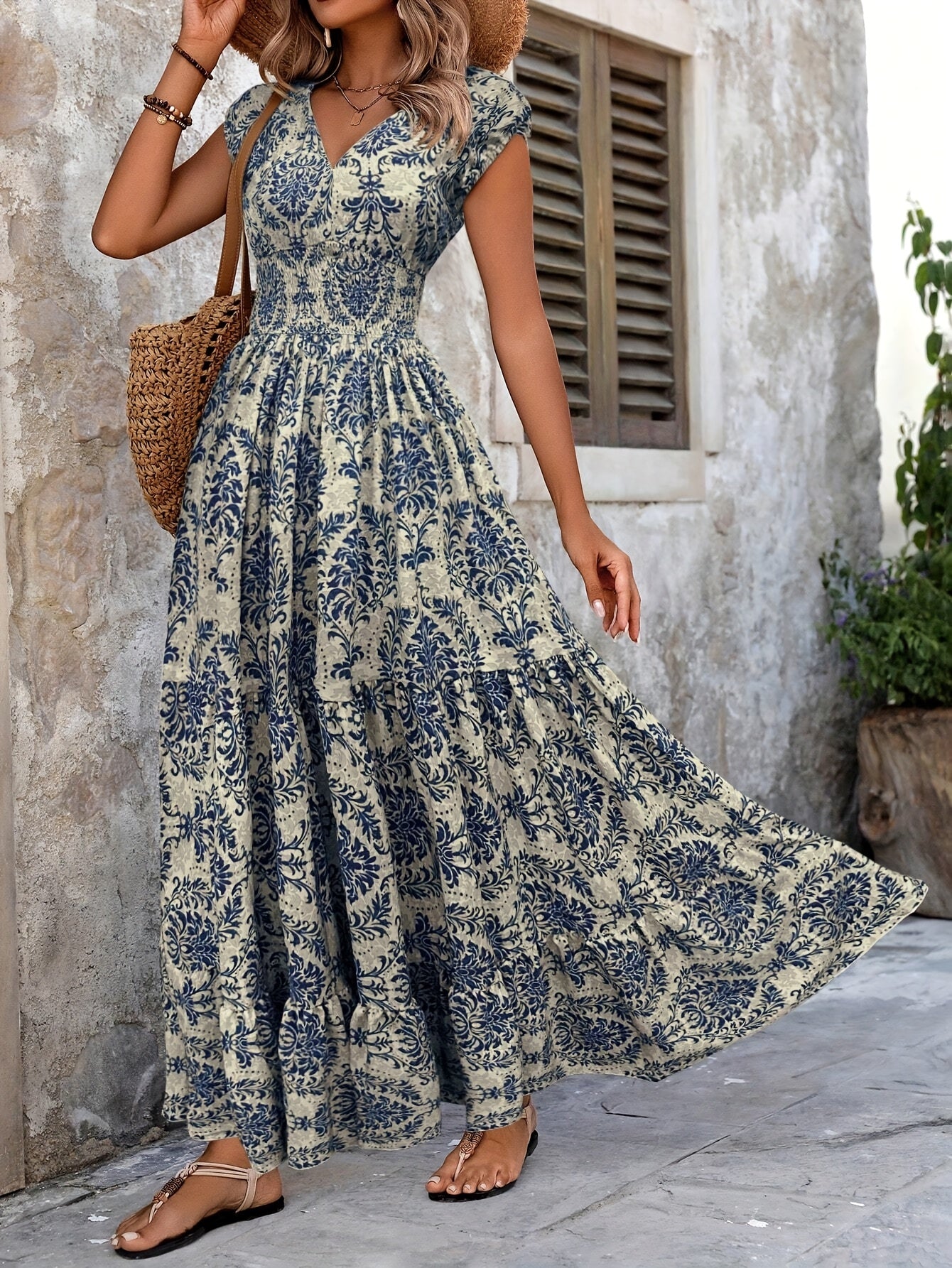 Natalia / Kwiatowa Sukienka Maxi