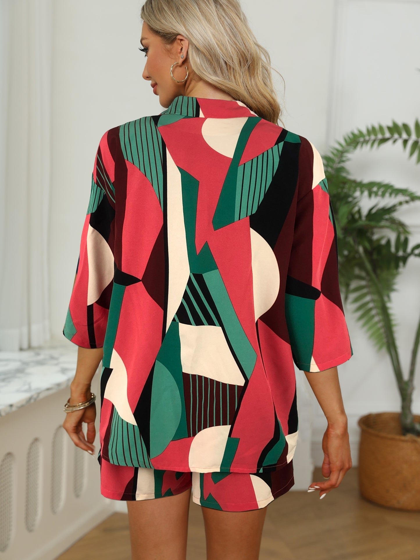 Jadwiga – Kolorowy Zestaw Off-Shoulder