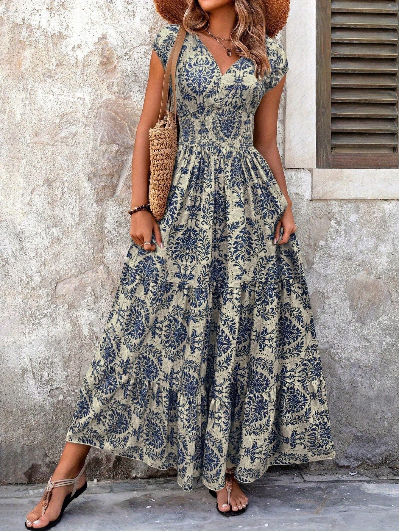 Natalia / Kwiatowa Sukienka Maxi