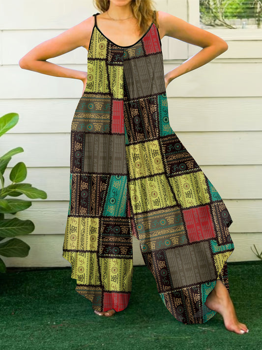 Zofia - Kombinezon Tie-Dye Geometryczny