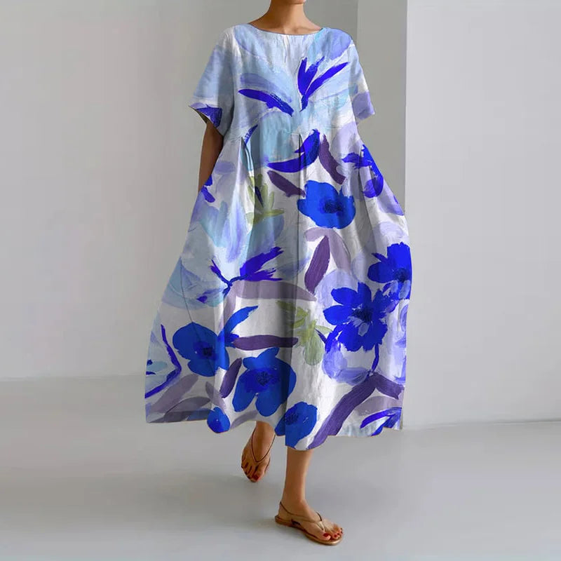 Elegancka sukienka w kwiaty