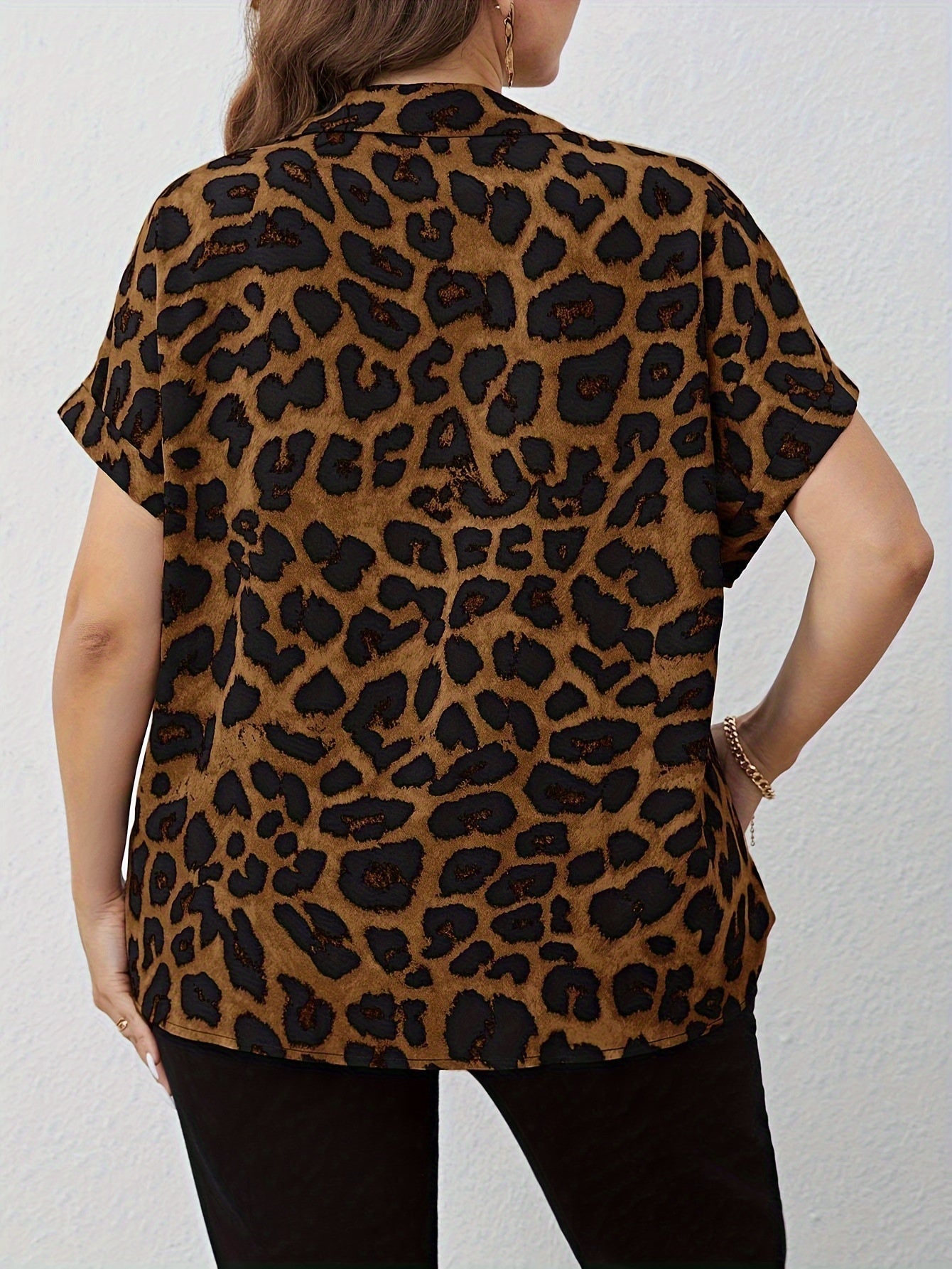 Barbara – Bluzka Plus Size W Lamparcie Wzory
