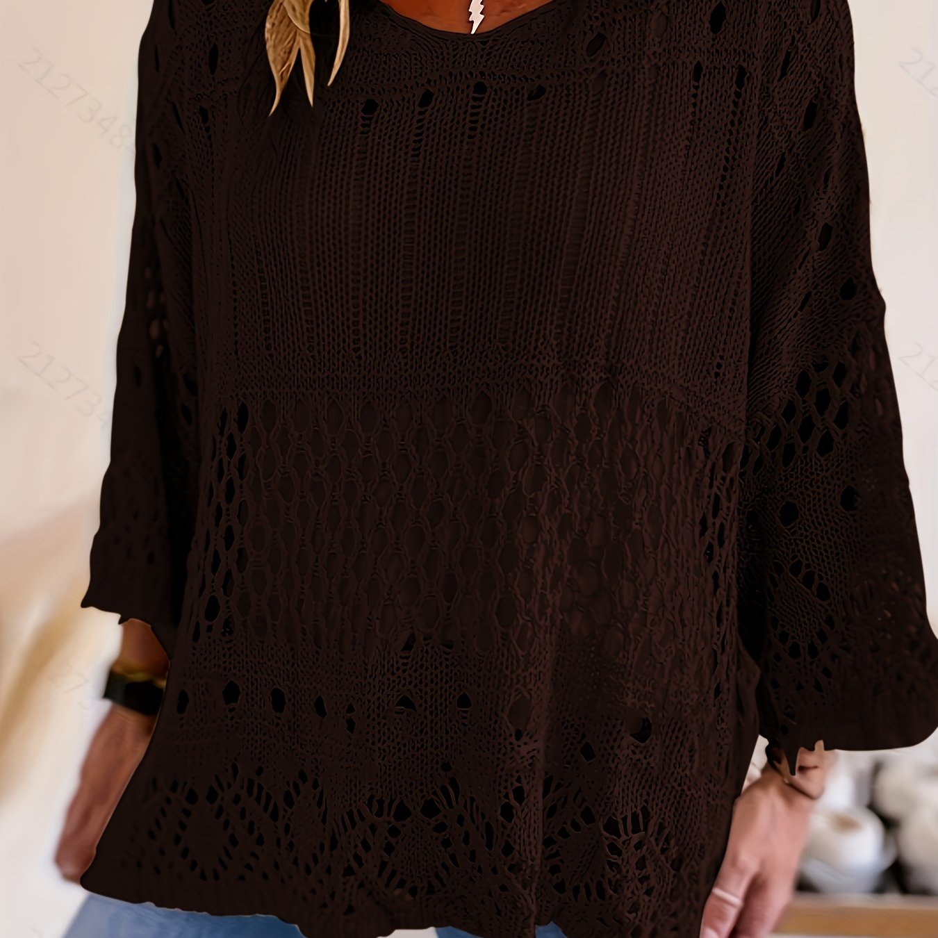 Klaudia – Plus Size Bluza Z Wycięciami