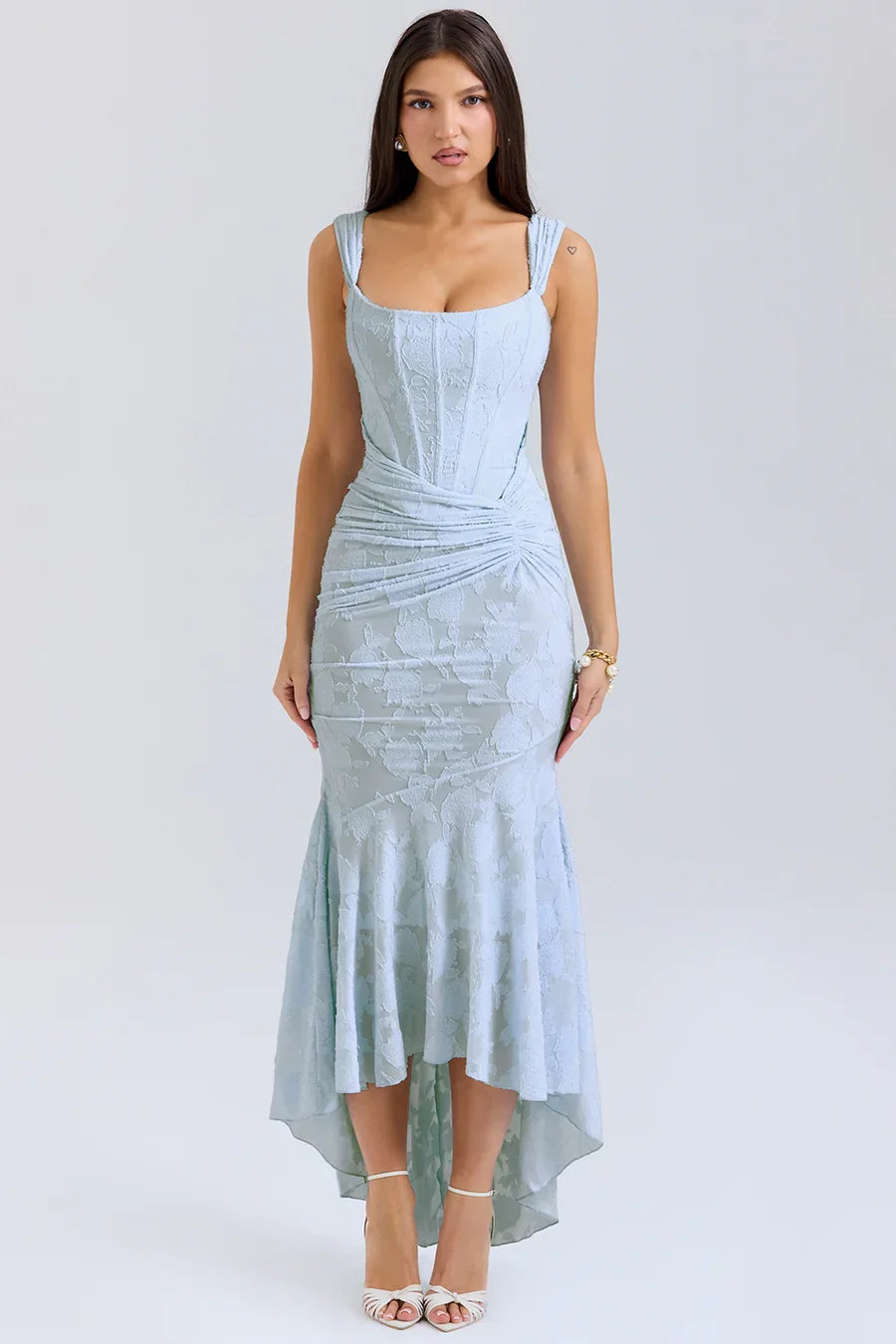 Koronkowa sukienka maxi Casandra