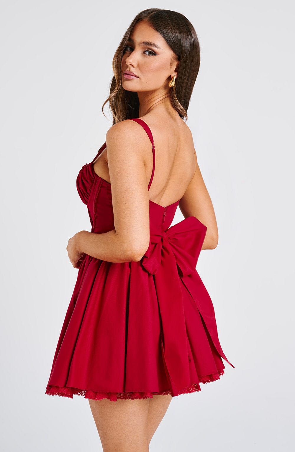 Josie Mini Sukienka – Czerwona