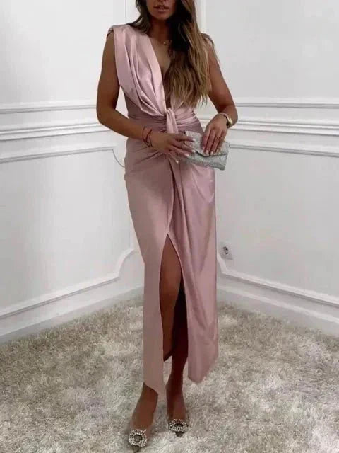 Nikola | Elegancka Drapowana Sukienka
