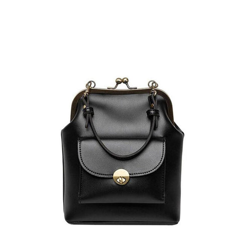 Sac Vintage à Fermeture Bouchon - L'Essentiel Rétro Chic de Grace
