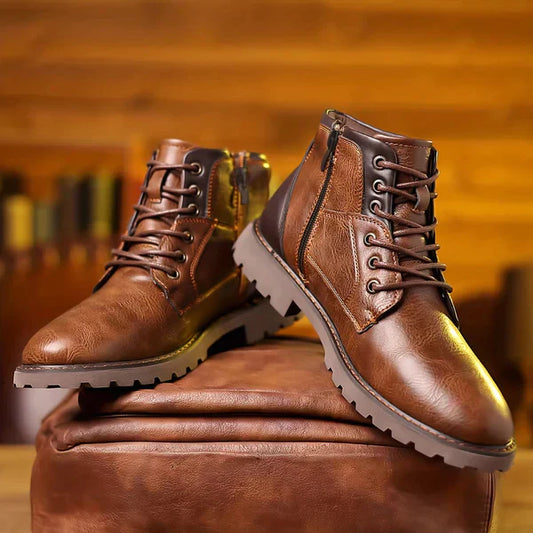 Jethro | Buty z surowej skóry