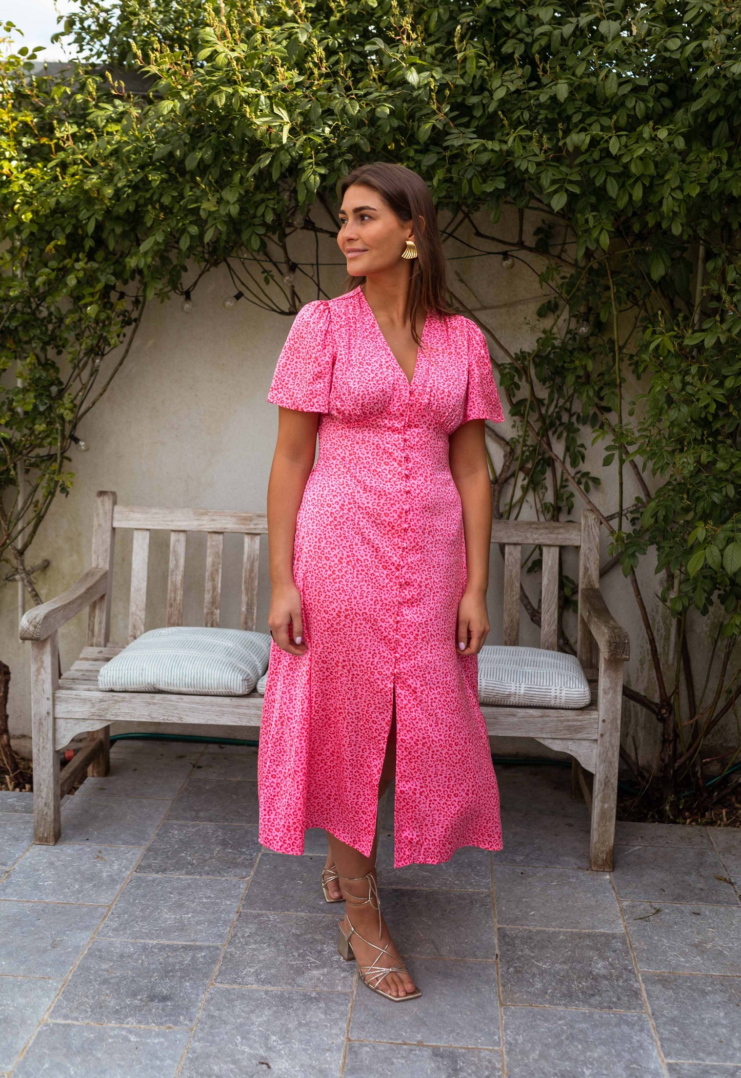 Rosanna™ | Sukienka midi w panterkę
