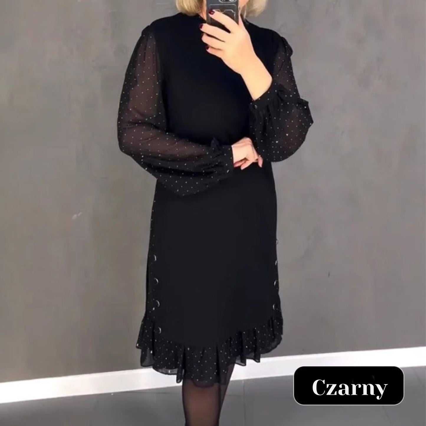Martyna / Damska Sukienka Z Okrągłym
