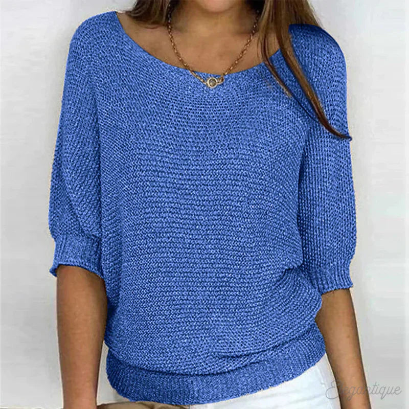 Matylda | Luźny dzianinowy top