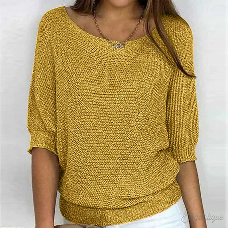 Matylda | Luźny dzianinowy top