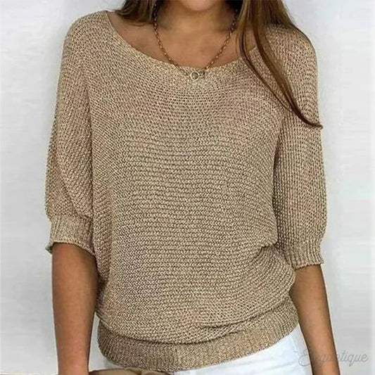 Matylda | Luźny dzianinowy top