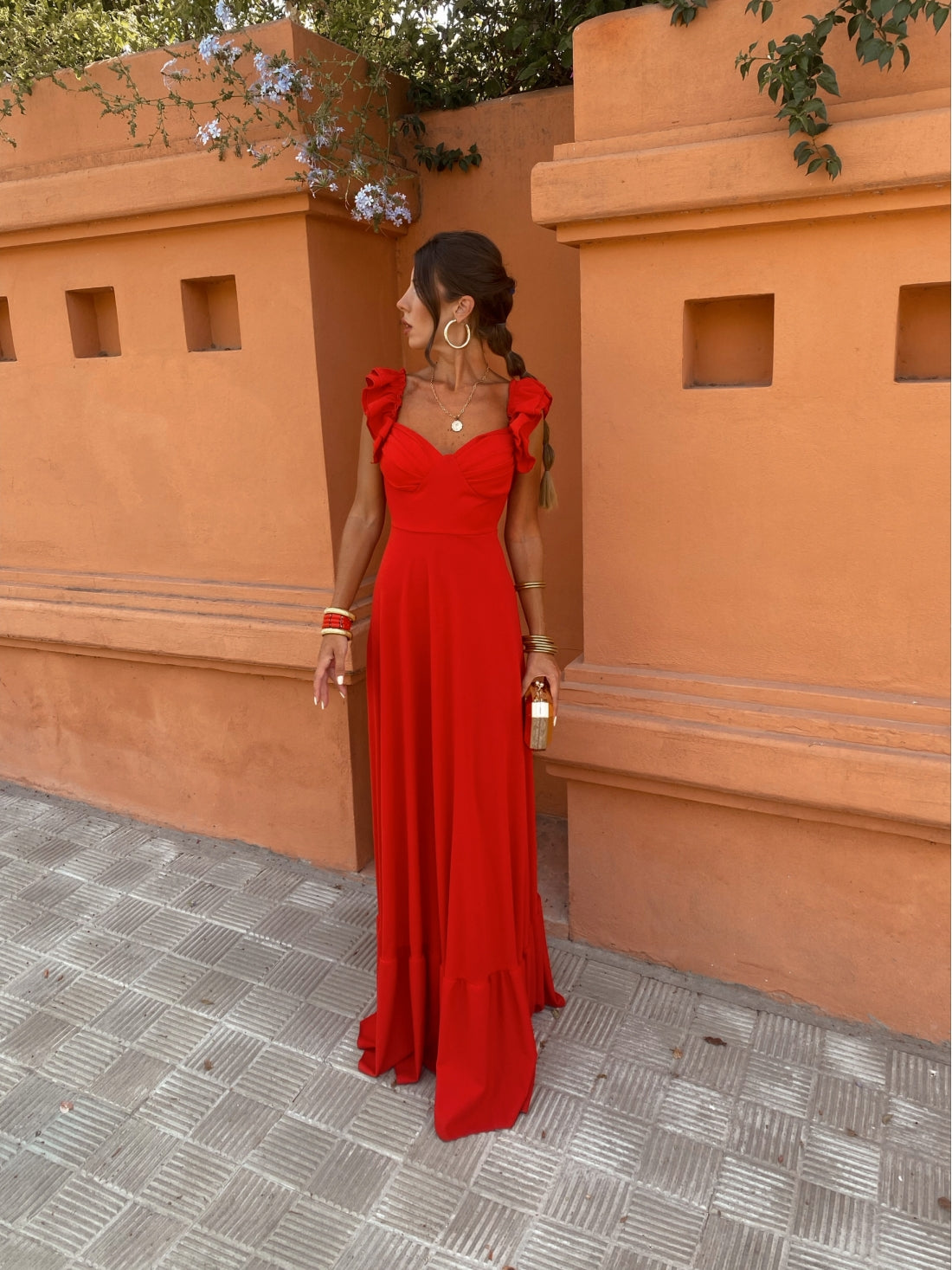 Nicolette | Romantyczna sukienka z falbankami
