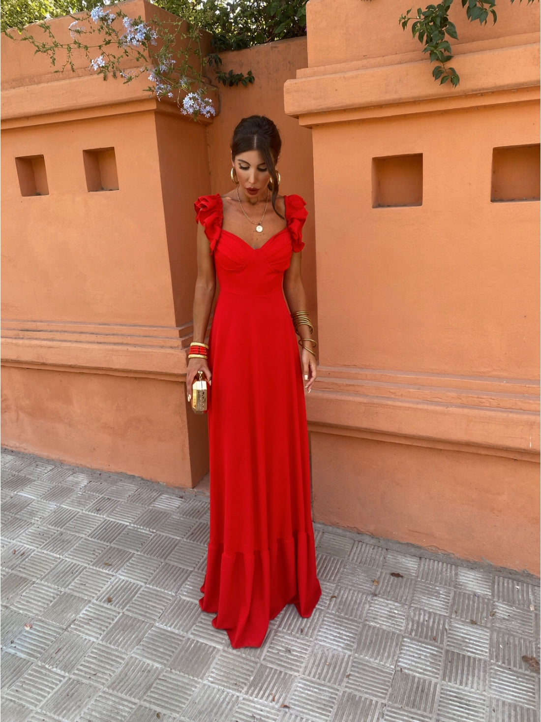 Nicolette | Romantyczna sukienka z falbankami